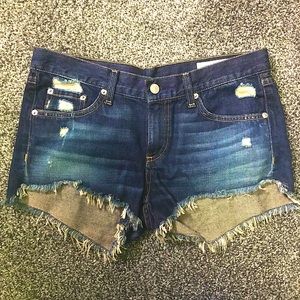 Rag and Bone distressed denim shorts - size 26